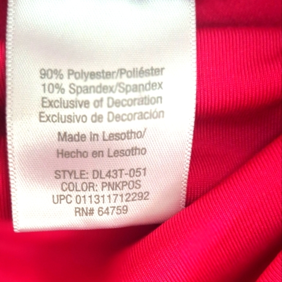 Danskin Now Pink Long Sleeve Turtleneck Women's Sweater Size M - Picture 5 of 6